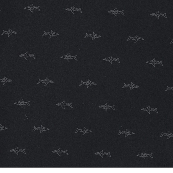 Greg Norman ML75 MicroLux Hybrid Shark Print Black Shorts Men Swim Board 36 New - Picture 4 of 5